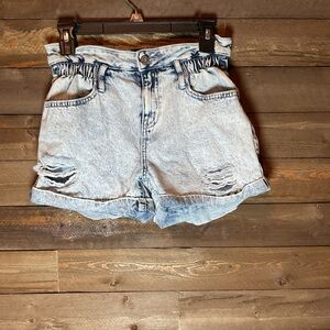 Sincerely Jules Acid Wash Denim Distressed Shorts Women’s Size 1/25